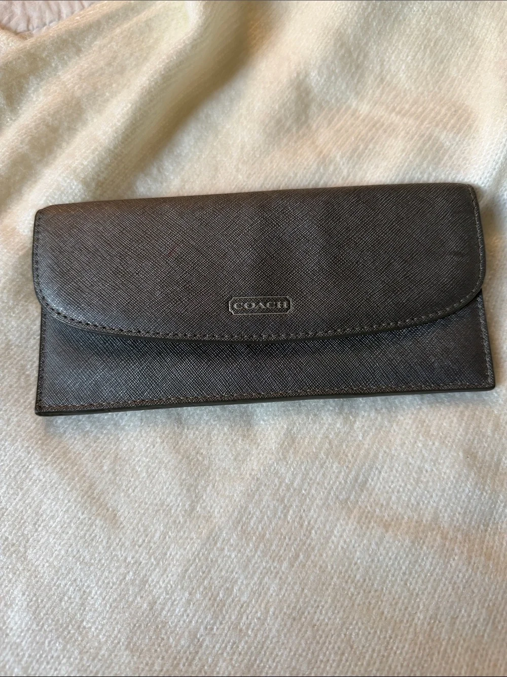 Coach Gray Envelope Wallet